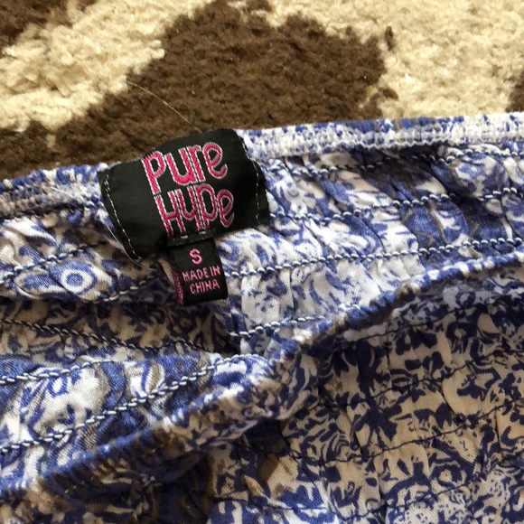 Size Small Blue and White Pants - Picture 3 of 3